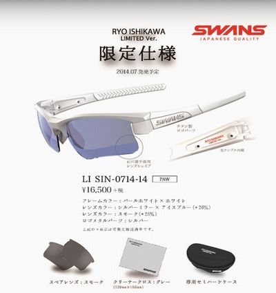 SWANS サングラス　Ryo Ishikawa Limited ver新品です